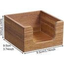 Acacia Wood Sticky Note Holder, Post It Note Dispenser for Office Desk Accessories, Self Stick Note Pad Holder, Memo Pad Holder Dispenser Organizer for School Office Desk Supplies