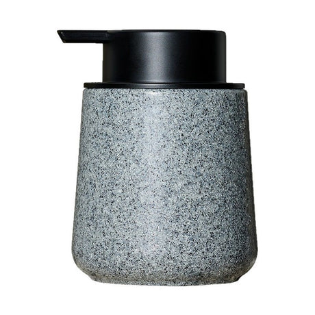 Liquid Soap Dispenser with Easy-to-Press Pump, 250ML  Refillable Hand Soap Dispenser with Extended Spout for Bathroom Kitchen Dish Lotion, Modern Stone Texture (Marble pattern - dark gray)