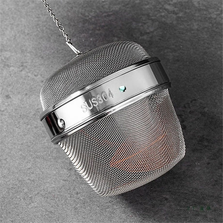 304 Stainless Steel Locking Spice Mesh Ball, Tea Strainer, Tea Infuser,small size Marinate ball filter seasoning box
