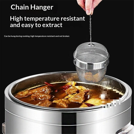 304 Stainless Steel Locking Spice Mesh Ball, Tea Strainer, Tea Infuser,small size Marinate ball filter seasoning box