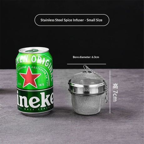 304 Stainless Steel Locking Spice Mesh Ball, Tea Strainer, Tea Infuser,small size Marinate ball filter seasoning box