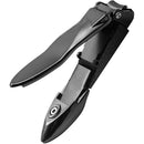 Heavy Duty Sharp Self-Collecting Nail Cutter, Ergonomic Lever for Fingernails & Toenails, Ideal Gift for Men & Grooming Gifts（black）