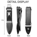 Heavy Duty Sharp Self-Collecting Nail Cutter, Ergonomic Lever for Fingernails & Toenails, Ideal Gift for Men & Grooming Gifts（black）