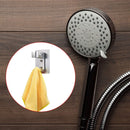 2pcs Strong Adhesive Shower Head Holder  Adjustable Shower Wand Holder,Handheld Shower Head Wall Mount Bracket with 2 Hanger Hooks,