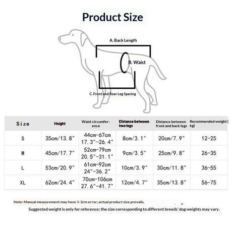 Lift Harness,Full Body Dog Sling Carrier with Handle,Total Body Support for Dogs,Pet Dog Leg Support Sling Adjustable Retractable Breathable Lift Harness (M)