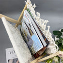 Magazine Rack Boho Storage Holder Standing Basket for Books, Newspapers, Swaddle Blanket, Dorm Essentials, Living Room, Bathroom, Office, Nursery, Home Decor（31*20*27）