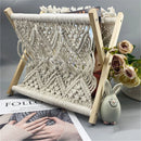 Magazine Rack Boho Storage Holder Standing Basket for Books, Newspapers, Swaddle Blanket, Dorm Essentials, Living Room, Bathroom, Office, Nursery, Home Decor（31*20*27）