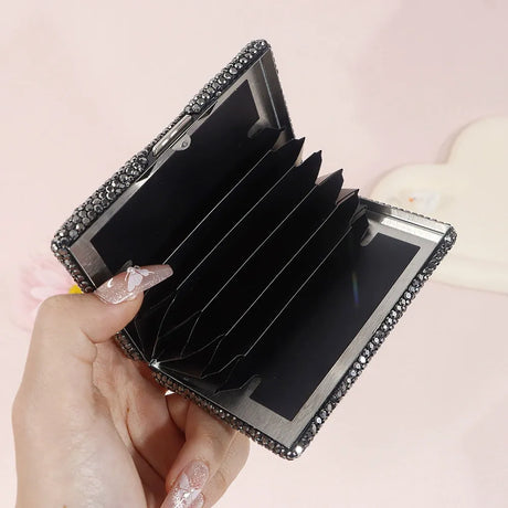 Aluminum Business Card Case, Unisex Adults, Slim, Scratch Resistant, Lightweight, Ultra Slim (Black)