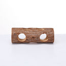 Natural Wood Tunnel Hamster Tunnel for Hamster Reptile Small Animals Cage Hollow Tree Trunk Hideout Toy (20cm long  aperture 3.8CM)