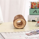 Natural Wood Tunnel Hamster Tunnel for Hamster Reptile Small Animals Cage Hollow Tree Trunk Hideout Toy (20cm long  aperture 3.8CM)