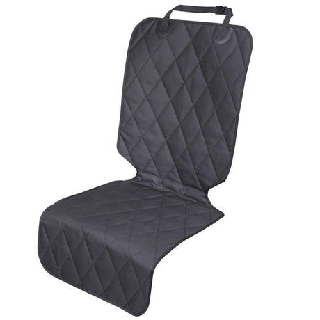 Dog Front Seat Cover  Car Seat Protector for Dog, Car Cover for Pet, Front Single Bucket Captain Chair Protector, Standard, Black, 1Pack