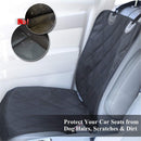 Dog Front Seat Cover  Car Seat Protector for Dog, Car Cover for Pet, Front Single Bucket Captain Chair Protector, Standard, Black, 1Pack