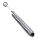 Milk Frother Handheld Electric Milk Foamer Portable Mini Mixer Machine Stainless Steel Touch Handheld Espresso Mixer Battery Operated Frother Coffee Stirrer Maker for Hot Chocolate Coffee