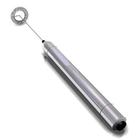 Milk Frother Handheld Electric Milk Foamer Portable Mini Mixer Machine Stainless Steel Touch Handheld Espresso Mixer Battery Operated Frother Coffee Stirrer Maker for Hot Chocolate Coffee