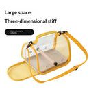 Bird Carrier,Bird Cage Parakeet Parrot Budgie Carrier Backpack for Small Birds, Travel Bird Cages with Perch, Transparent Ventilation Cockatiels, Lightweight Pet Carrier for Outdoor Use(Yellow)