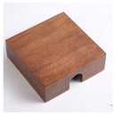 Cocktail paper napkin holder square, wooden flat napkin tray, cocktail napkins for kitchen decoration, restaurant countertop bar accessories 14x14x5cm