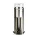 2 in 1 Round Cosmetic Cotton Pad Holder, Stainless Steel Cotton Swabs Make up Pads Dispenser Organizer Box  Holder with Acrylic Lids for Bathroom Vanity Storage
