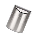 Stainless Steel Small Trash Cans, Trumpet Desktops Mini Creative Covered Desk Kitchen Living Room Trash Cans(Sliver)