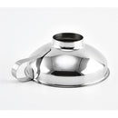 Stainless Steel Wide Mouth Funnel Rust Resistant Canning Funnel Kitchen Cooking Jars Funnel with Handle for Liquids and Solids (small size)