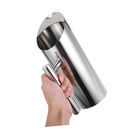 Stainless Steel Water Pitcher for Home and Bar Polished Metal Beverage Container for Cold Drinks Juice Tea and Cocktail Mixing Fridge Pitcher  1.0L