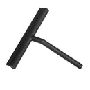 Squeegee for Window Cleaning Bathroom Squeegee Window Washer Glass Shower Door Mirror Tile Tub Silicone Cleaning Tool （Black)