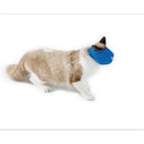 Cat Muzzle Breathable Mesh Pet Muzzle Grooming Prevent Kitty Mask Anti Biting and Chewing Anti-Meow (Pink+Blue)