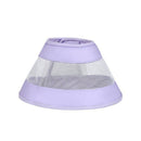 Cat Recovery Protective Cone Collar After Surgery-Soft Adjustable Waterproof Lightweight Elizabethan Collar to Prevent Cats from Touching Stitches, Wounds and Rashes (Light Purple, M)