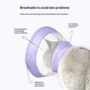 Cat Recovery Protective Cone Collar After Surgery-Soft Adjustable Waterproof Lightweight Elizabethan Collar to Prevent Cats from Touching Stitches, Wounds and Rashes (Light Purple, M)