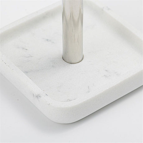 Toothbrush Holder Stainless Steel Bathroom Toothbrush Storage Organizer Toothpaste Holder Stand Rack for Bathroom Vanity, Countertops (Silver)