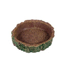 2 Pcs Reptile Feeding Dish Bowl,Reptile Tree Trunk Food/Water Dish for Reptiles,Amphibians,Bearded Dragon,Lizard,Gecko,Tortoise,Hermit Crab and Little Critters