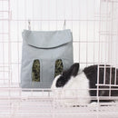 2pcs Rabbit Hay Feeder Bag, Guinea Pig Hay Feeder Storage,Sack Hay Bag Feeding Storage for Chinchilla Hamsters Rabbit Guinea Pig Small Animals (L, Blue)