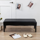 Waterproof Dining Bench Cover, Washable Durable Bench Covers Slipcover, Rectangle Bench Seat Covers for Dining Room Living Room Kitchen(Black)