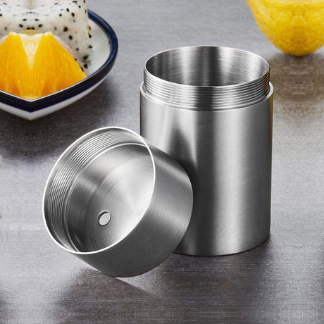 Toothpicks Holder Stainless Steel Modern ,Toothpicks Holder Dispenser Home Hotel(No Toothpicks)Circular bright surface