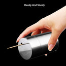 Toothpicks Holder Stainless Steel Modern ,Toothpicks Holder Dispenser Home Hotel(No Toothpicks)Circular bright surface