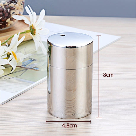 Toothpicks Holder Stainless Steel Modern ,Toothpicks Holder Dispenser Home Hotel(No Toothpicks)Circular bright surface