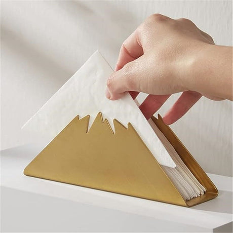 Napkin Holder for Tables, Paper Organizer Freestanding Steel Tissue Holder, stainless steel napkin holderGold