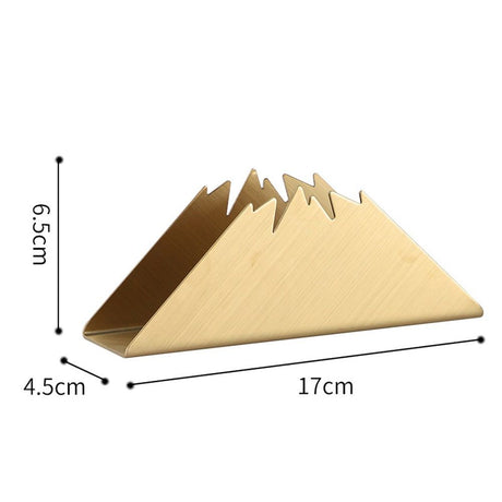 Napkin Holder for Tables, Paper Organizer Freestanding Steel Tissue Holder, stainless steel napkin holderGold