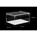 Reptile Terrarium Enclosure  Acrylic Tarantula Breeding Box Magnetic Hermit Crab Habitat Tank Transparent Jumping Spider Cage for Insect Snail Amphibians Sling Isopods（20*15*10cm）