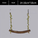 2pcs Swing Chicken Toy Perch Chicken Stand Bird Chew Toy for Birds Parrots Training Stand Holder Bird Toy Chickens and Parrots Bird Swings Birdcage Accessories（small size）