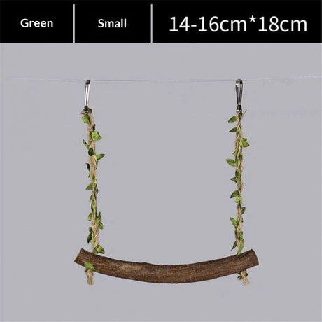 2pcs Swing Chicken Toy Perch Chicken Stand Bird Chew Toy for Birds Parrots Training Stand Holder Bird Toy Chickens and Parrots Bird Swings Birdcage Accessories（small size）