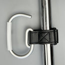2 Pcs Stroller Hooks, Mommy Stroller Clip and Stroller Accessories Organizer Hook, Brushed Aluminum Hook for Strollers/Walkers/Mobility Scooter/Wheelchair/Rollator(Black)