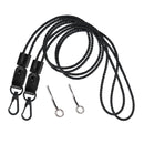 2 Pack of Lanyard, Leather Braided Badge Lanyard for ID Card Holder Keys Office Adjustable Lanyard with Strong Metal Clasp Keychain Holder Neck Strap for Men& Women