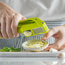 Easy Clean Garlic Press - Lightweight, Easy-to-Use Garlic Mincer & Crusher for Food Prep & Kitchen Accessories, Green