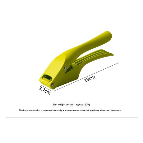 Easy Clean Garlic Press - Lightweight, Easy-to-Use Garlic Mincer & Crusher for Food Prep & Kitchen Accessories, Green