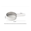 2pcs Small Strainer, Flour Colander Mini Small Flour Sifter for Baking Powder Sugar Coffee Pastas Tea,  Stainless Steel Food Strainer Mini Sifter with Handle