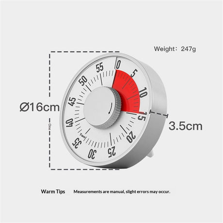 60-Minute Visual Timer Mechanical Countdown Timers for Teaching, Meeting, Cooking, Working - Timer for Kids