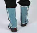 1Pair Cowhide Leather Welding Spats,Leather Shoe Protector Covers,Welded Flame Resistant Protector Shoe Covers,Foot Safety Protection Covers