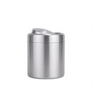 Covered trash cans, brushed stainless steel trash cans, cylindrical trash cans, bathroom, living room, office, kitchen trash cans (silver)