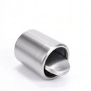 Covered trash cans, brushed stainless steel trash cans, cylindrical trash cans, bathroom, living room, office, kitchen trash cans (silver)