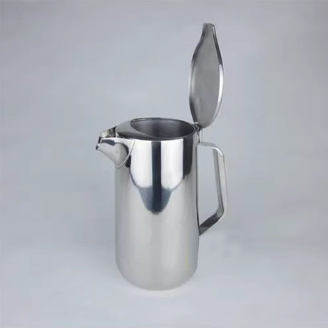 1.8L Stainless Steel Pitcher with Lid, Large Capacity, 201 Stainless Steel, Iced Tea Pitcher for Coffee, Juice and Homemade Beverages